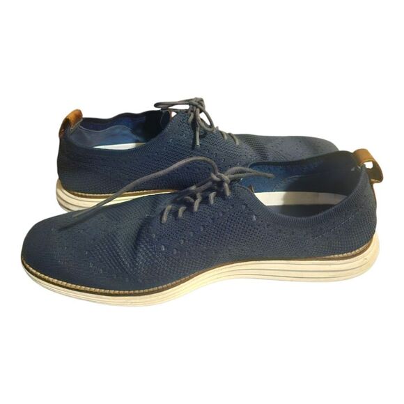 COLE HAAN Original Grand Knit Wingtip Shoes Men’s - Size 13 - Picture 3 of 7